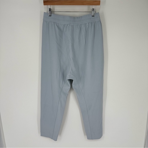 Zara Business Casual High Waisted Pull On Powder Blue Trousers - Picture 3 of 5